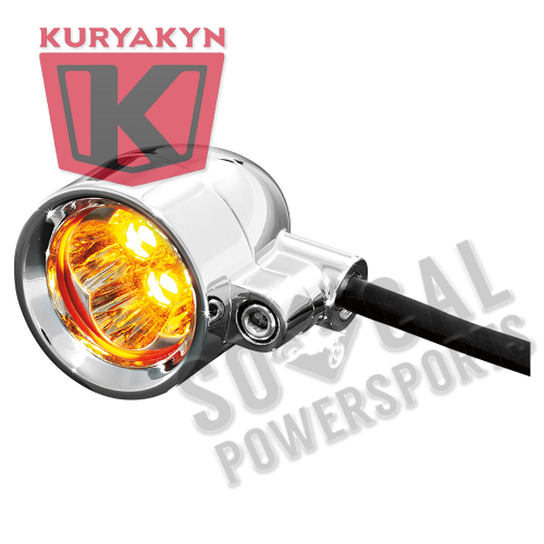 Kuryakyn - Kuryakyn Super-Bright LED Silver Bullets with 3/8in.-16 Hollow Mounting Bolt - Dual Circuit - Amber - 1645