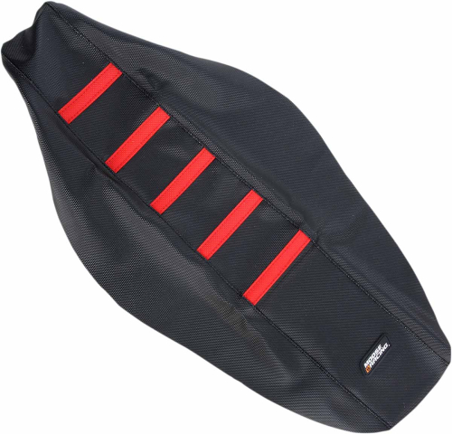 Moose Racing - Moose Racing Ribbed Seat Cover - Black/Red Ribbed - CRF45009-331RT