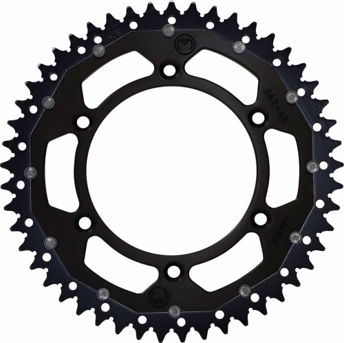 Moose Racing - Moose Racing Dual Rear Sprockets - Black - 49T - 1210-897-49-10X