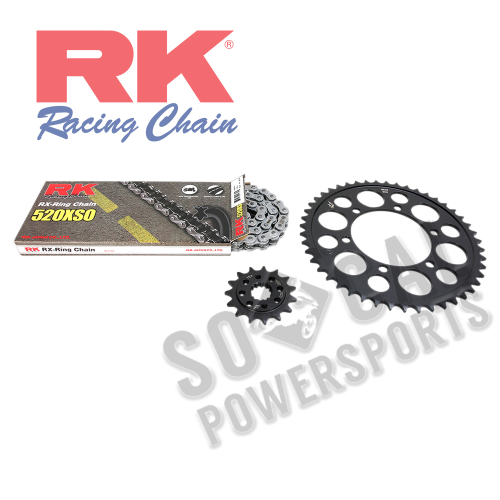 RK - RK Quick Acceleration Chain Kit with Steel Sprocket - Natural - 7061-069P
