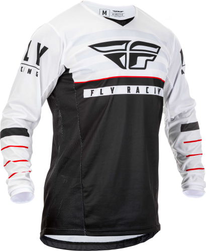 Fly Racing - Fly Racing Kinetic K120 Youth Jersey - 373-423YL - Black/White/Red - Large
