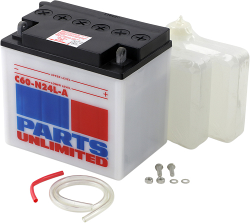 Parts Unlimited - Parts Unlimited 12V Heavy Duty Battery Kit - C60-N24L-A-FP