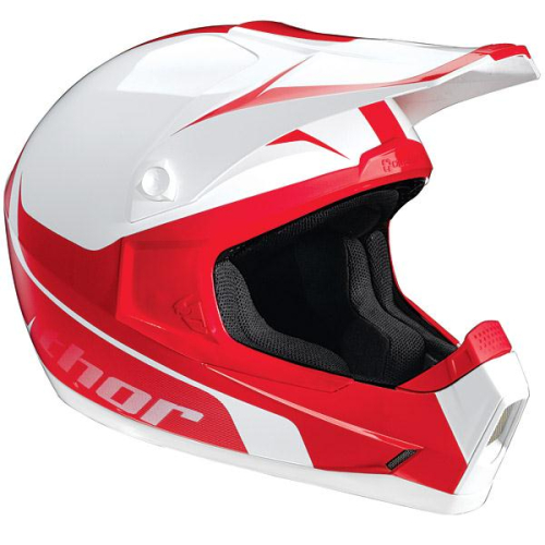 Thor - Thor Helmet Visor Kit for Quadrant 11 Youth - White/Red Bio - 0132-0475