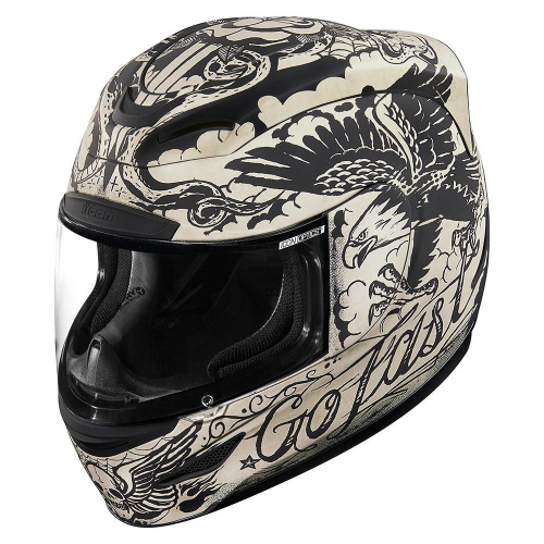 Icon - Icon Airmada Scrawl Helmet - XF-2-0101-10067 - White - X-Small
