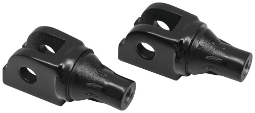 Kuryakyn - Kuryakyn Tapered Peg Adapters - Front - Gloss Black - 8948