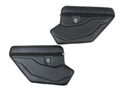 Pro Armor - Pro Armor Pro Armor Door Knee Pads with Storage - Black - CA162Y320