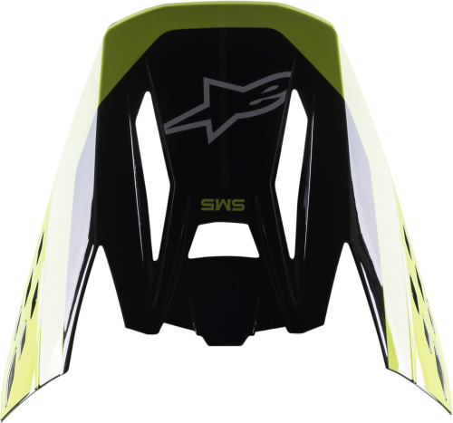 Alpinestars - Alpinestars Visor for S-M5 Helmets - Beam/Black/Gray/Fluo Yellow - 8983622-1515