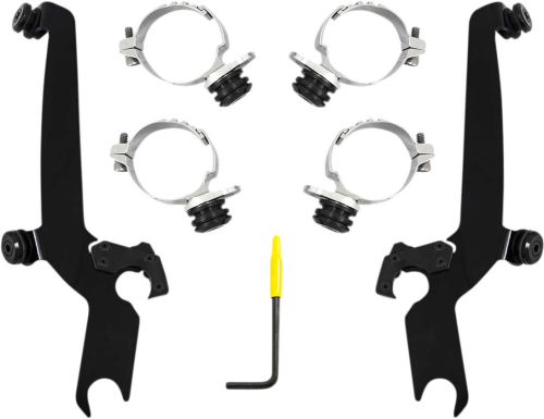 Memphis Shades - Memphis Shades Trigger-Lock Mount Kit for Sportshield Windshields - Black - MEB2055