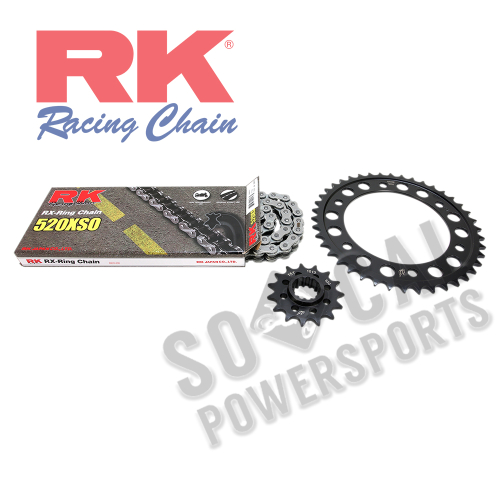 RK - RK Quick Acceleration Chain Kit with Steel Sprocket - Natural - 1062-039P