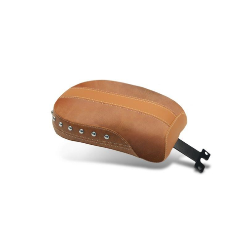 Mustang - Mustang Studded Passenger Seat for Scout - Brown (Brown Leather Inserts) - 75395