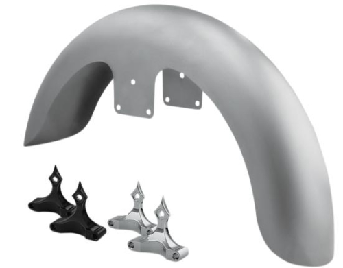 RC Components - RC Components Front Fender Kit for 26in. Wheel - Chrome Adapters - FNDRKT26
