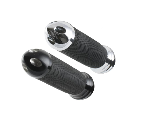 Bagger Nation - Bagger Nation Custom Bullet Grips - Chrome - GBU-FBW-C