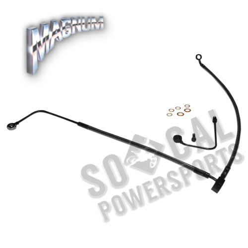 Magnum - Magnum Black Pearl Designer Series ABS Front Lower Brake Line Kit - AS47003