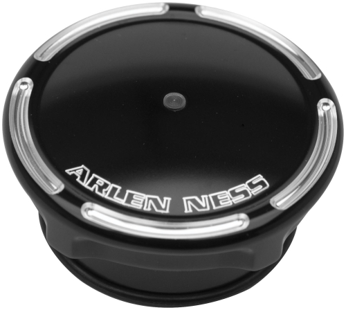 Arlen Ness - Arlen Ness Gas Cap - Slot Track - L.E.D. Gauge - Black - 70-304