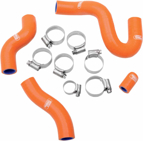 Moose Racing - Moose Racing Radiator Hose/Clamp Kit - Orange - MBU-KTM-47-OR