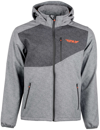 Fly Racing - Fly Racing Checkpoint Jacket - 354-6382L - Gray Heather/Orange - Large