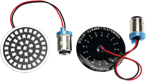 Cyron Lighting - Cyron Lighting Wide View Led Turn Signal Inserts - Red, Dual Circuit - AC1157AR