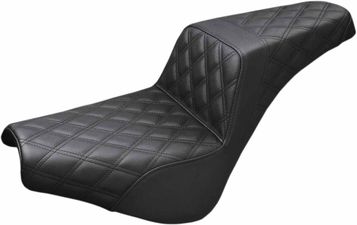 Saddlemen - Saddlemen Step-Up Full LS Seat - Black Full Diamond - 818-30-175
