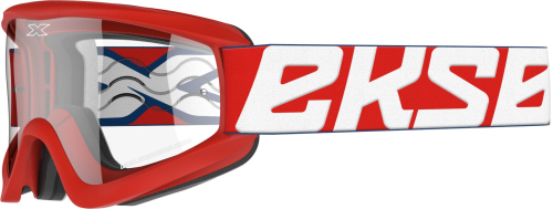 EKS Brand - EKS Brand Flat Out Goggles - 067-60430 - Red/White - OSFM
