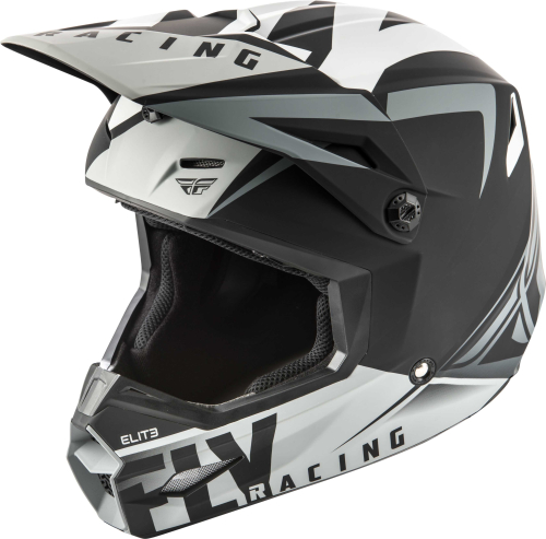 Fly Racing - Fly Racing Elite Vigilant Helmet - 73-8611-5 - Matte Black/Gray - Small