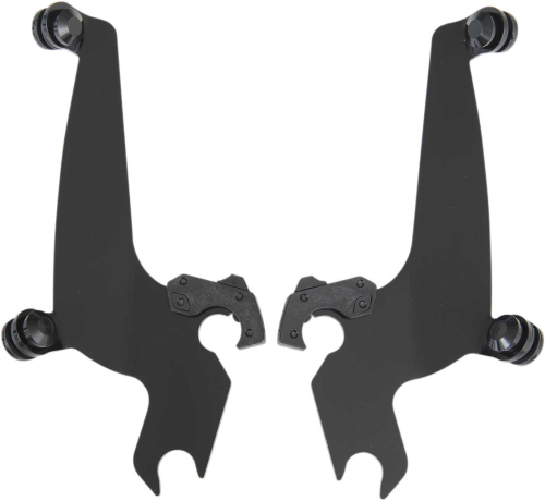 Memphis Shades - Memphis Shades Plates-Only Kit for Changing Fats/Slim to Sportshield - Black - MEB8811