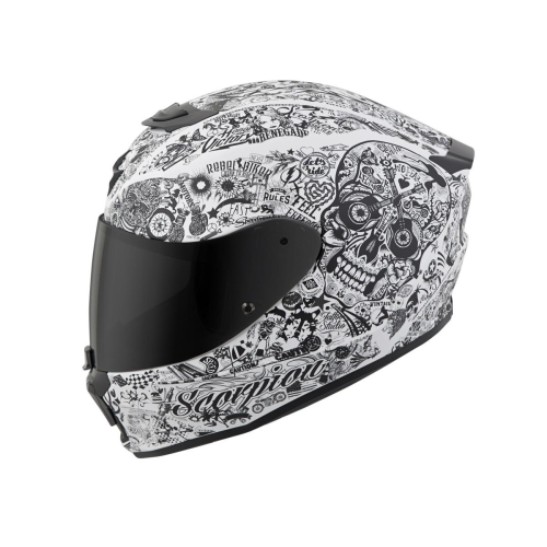 Scorpion - Scorpion EXO-R420 Shake Helmet - 42-1332 - White/Black - X-Small