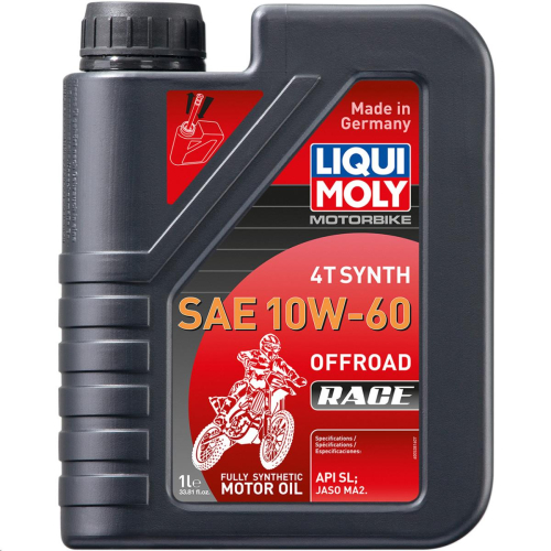 Liqui Moly - Liqui Moly 4T Synthetic Offroad Race Motor Oil - 10W-60 - 1L. - 20186