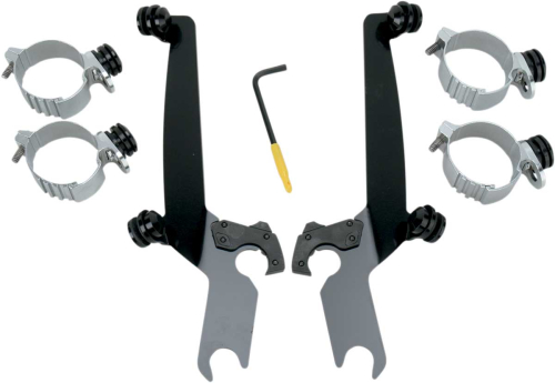 Memphis Shades - Memphis Shades Trigger-Lock Mount Kit for Sportshield Windshields - Black - MEB8928