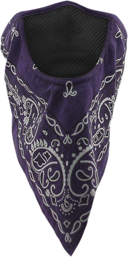 Schampa - Schampa Facefit Facemask - FMV-223 - Paisley Purple - OSFM