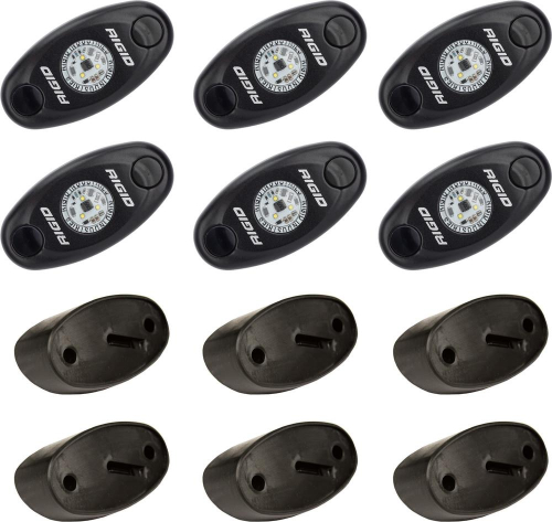 RIGID Industries - RIGID Industries Rock Light Kit - 6 Light - Amber - 400293