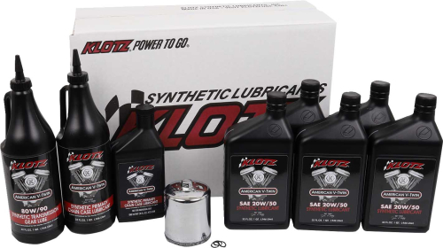 Klotz Oil - Klotz Oil Premium Oil Change Kit - 20W/50 - 5qt. - KH-106