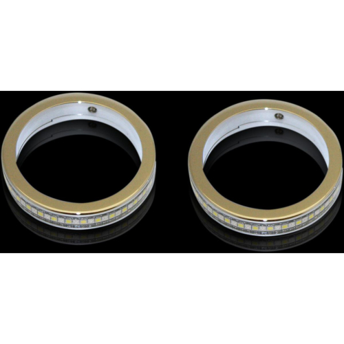 Custom Dynamics - Custom Dynamics LED Wrap-Around Turn Signals with Smoke Lenses - Chrome - WA-37-AW-CS