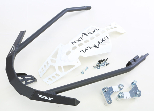 Skinz Protective Gear - Skinz Protective Gear Front Aluminum Bumper - Black/White - NXPFB225-WHT