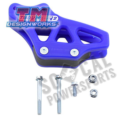 T.M. Designworks - T.M. Designworks Factory Edition Mini Bike Rear Chain Guide - Blue - RCG-KA85-BU