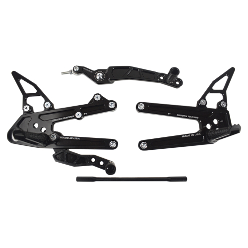 Driven Racing - Driven Racing TT Rearset - DRP-730-BK