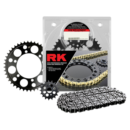 RK - RK OEM Replacement Chain and Sprocket Kit - Natural - 1042-140E