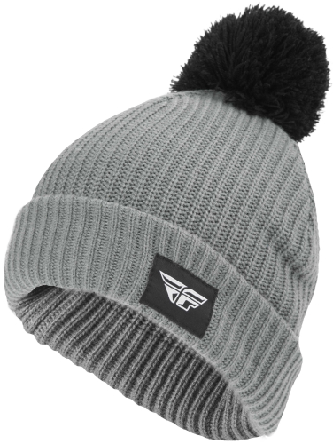 Fly Racing - Fly Racing Fly Pom Beanie - 351-0826 - Gray - OSFA
