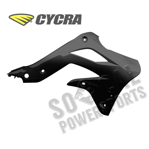 Cycra - Cycra Powerflow Intake Radiator Shrouds - Black - 1865-12