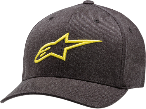 Alpinestars - Alpinestars Ageless Curve Hat - 1017810101955LX - Charcoal Heather/Hi-Vis Yellow - Lg-XL