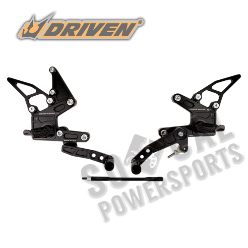Driven Racing - Driven Racing TT Rearset - DRP-721-BK