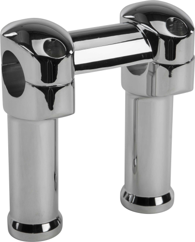 HardDrive - HardDrive 1.25in. FatBar Handlebar Riser with 1 Piece Top Clamp - 5in. Tall - Chrome - 241589
