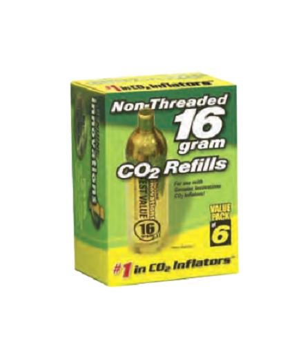 Slime - Slime CO2 Refills - 16g Non-Threaded - G2176