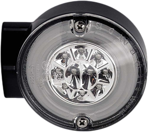 HardDrive - HardDrive Halo LED Turn/Stop Signal - Amber/Red LED with Black Housing and Clear Lens - 164503