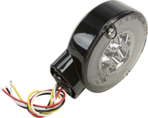 HardDrive - HardDrive Halo LED Turn/Stop Signal - Amber/Red LED with Black Housing and Smoke Lens - 164501
