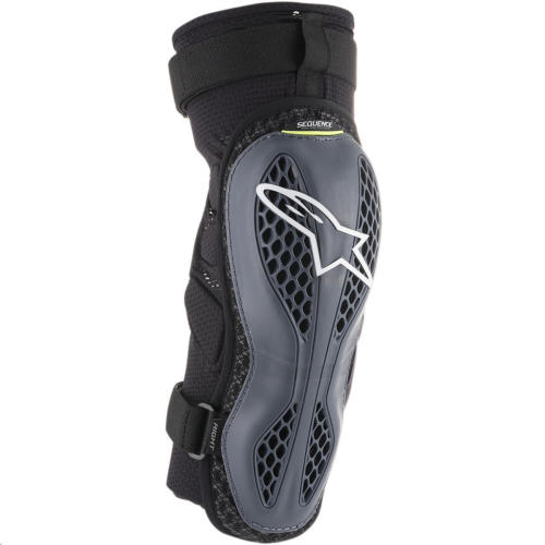 Alpinestars - Alpinestars Sequence Knee Protector - 6502618145L/XL - Anthracite/Fluorescent Yellow - Lg-XL