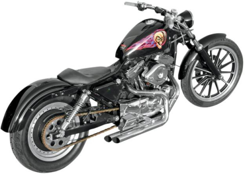 Bassani Manufacturing - Bassani Manufacturing Pro Street Exhaust System - Slash-Cut - Chrome - XL-325M