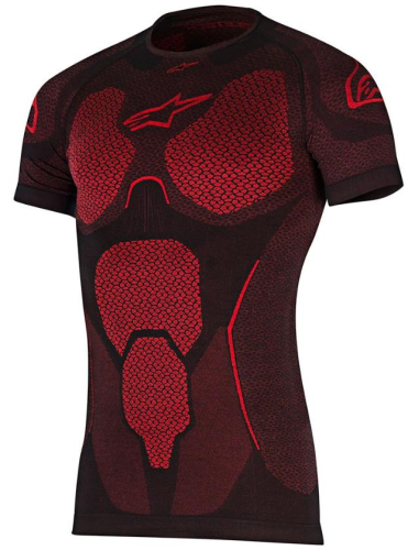 Alpinestars - Alpinestars Ride Tech Summer Short Sleeve Top - 4752717-13-M/L - Black/Red - Md-Lg