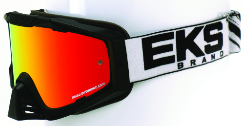 EKS Brand - EKS Brand Go-X EKS-S Goggles - 06750140 - Black/White / Mirror Red Lens - OSFM