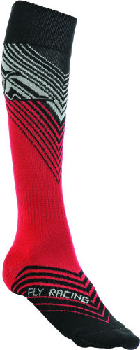 Fly Racing - Fly Racing MX Socks - Thin - 350-0432L - Red/Black - Lg-XL