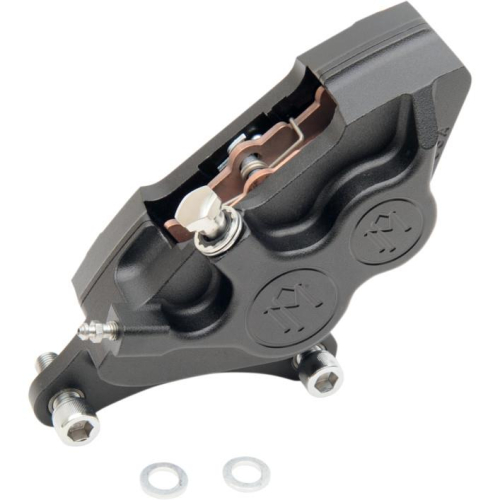 Performance Machine - Performance Machine Four-Piston Differential-Bore Brake Caliper Kit - Black Ops - 0053-2915-SMB